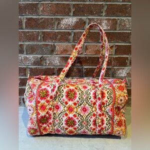 Vera Bradley Boston bag (duffel or weekender  bag) in retired Folkloric pattern.